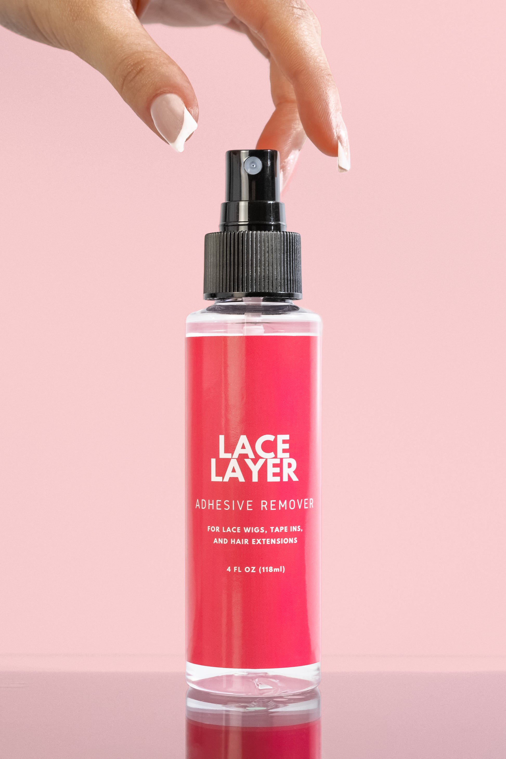 women grabbing Lace Layer Tape in removal