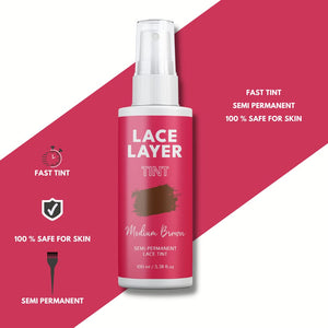 Lace Layer Tint Spray - Medium Brown Key features
