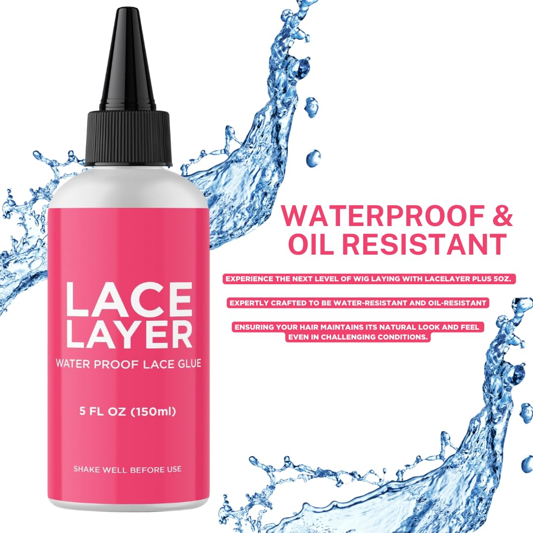 Water showing the waterproof nature of Lace Glue Adhesive